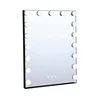 Brilagi - LED prigušiva make-up ogledalo HOLLYWOOD LED/15W/230V 55x70 cm crna