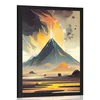 Plakat aktivni vulkan - 40x60 black