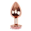 Diamond Rose Gold Butt Plug Rose Small