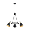 Argon 6149 - Luster na štapu CHARLOTTE 3xE27/15W/230V crna/zlatna