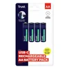Trust polnilne baterije, AA, USB-C, 4 kosi