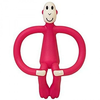 Matchstick Monkey grizalo z masažno zobno ščetko, rdeča