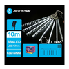 Aigostar - LED solarni lanac 384xLED/13m IP65 hladna bela