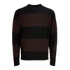 JACK & JONES Pulover JJESOHO OLLIE rjava / črna