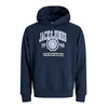 JACK & JONES Majica JJMAKO nočno modra/svetlo modra/bela