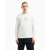 Armani Exchange za moške. XM000364AF12308U0009 Majica z dolgimi rokavi bela (XS), Priložnostno, Bombaž, Dolg rokav
