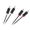 Avdio/video kabel 2RCA-2RCA 1m Cabletech standard