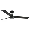 FARO 34291WT1S- LED prigušiva stropni ventilator CRUISER L 18W/230V CCT prečnik 132 cm crna WT + DO