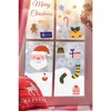 WallXpert novogodišnja nalepnica za prozor i zid 409029, Deda Mraz, pokloni, čarape i natpis Merry Christmas, 40 x 100 cm