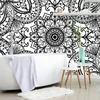 Tapeta črnobeli ornament - 343x231