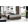 Boxspring postelja Wood 2 - 180x200 cm - temni hrast
