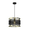 Luster na sajli RIM 1xE27/60W/230V crna/zlatna