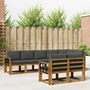 Set vanjskih sofa 8 kom. Prirodna i antracit