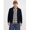 JACK & JONES Pletena jopa JJJames temno modra