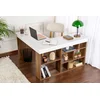 HANAH HOME Radni sto Vesper Venezia Walnut White