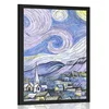Plakat reprodukcija Zvezdna noč – Vincent van Gogh - 30x45 white