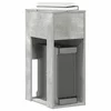 Tower stalak za računalo s ladicom boja betona 30x44x74 cm
