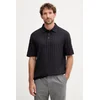 Bombažen polo Armani Exchange moški, mornarsko modra barva, XM001292 AF10337