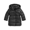 Polo Ralph Lauren za dekleta. 312970094001 Dolga modra puhovka s kapuco in kapuco (6anos=117/123cm), Priložnostno, Trajnostni, Reciklir