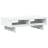 Stalak za monitor bijeli 50 x 27 x 15 cm od konstruiranog drva