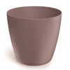 shumee Cvetlični lonček, umazano roza, mat plastika, 23,8 x 21,5 cm, Marsala, prevleka Mate