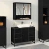 Kupaonski ormar Crni hrast 80 x 33 x 60 cm Konstruirano drvo