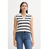 Bombažni brezrokavnik Tommy Hilfiger ženski, bež barva, WW0WW45655