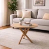 Hanah Home Oscar Yuvarlak trpezarijski sto 100 × 100 × 75 cm, hrast