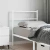 Vidaxl vidaXL Kovinsko vzglavje postelje belo 80 cm
