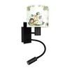 Brilagi - LED fleksibilna lampa BOBO 1xE27/25W/230V + LED/3W crna/bela/zelena/džungla