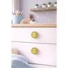 Güneş 4 YellowBlack Decorative Handle Set