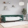 Dnevni krevet tamnozeleni 100 x 200 cm baršunasti