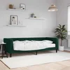 Dnevni krevet s madracem tamnozeleni 80 x 200 cm baršunasti