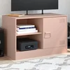 TV ormarić ružičasti 67 x 39 x 44 cm čelični