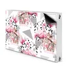 tulup.si Pokrov za radiator PVC Flamingi 90x60 cm