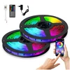 7 days Bake Rolls Barvit LED trak za pametni dom z aplikacijo za daljinsko upravljanje, utripa v ritmu glasbe, RGB 20m