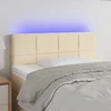 LED uzglavlje krem 90x5x78/88 cm od tkanine