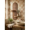 HANAH HOME Zidna polica Artmtkwll3 Wenge