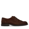 Tommy Hilfiger Nizki čevlji Corporate Dressy Suede Shoe FM0FM05969 Temno rjava