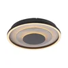 JUST LIGHT. 14409-21 - LED stropno svetilo GLITTY LED/22W/230V prečnik 40 cm crna