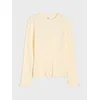 Sinsay - Rebrasti džemper sa karner završetkom i viskozom - svetlo žuta