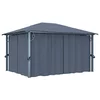 vidaXL Paviljon z zaveso 400x300 cm antraciten