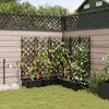 Vrtna saksija 5 pcs Crna 120 x 120 x 126 cm Plastika