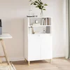 Visoka komoda bijela 60x36x110 cm od konstruiranog drva