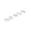 Paulmann 94420 - SET 5xLED/4,5W Kompletan kablovski sistem MAC 230V mat hrom
