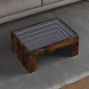 Stolić s beskonačnim LED svjetlima boja hrasta 70x50x30 cm