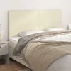 Uzglavlje krem boje 180x5x118/128 cm umjetna koža