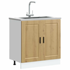 vidaXL vidaXL Osnovna omarica za umivalnik Porto artisan hrast 80x46x81,5cm, (22010744)