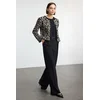 Trendyol Black Pleated Wide Leg/Wide Leg Woven Trousers