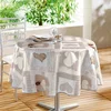 Povoščen namizni prt iz PVC-ja o 160 cm Cosy Coeur – douceur dintérieur